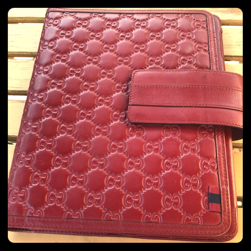 Gucci leather IPad cover